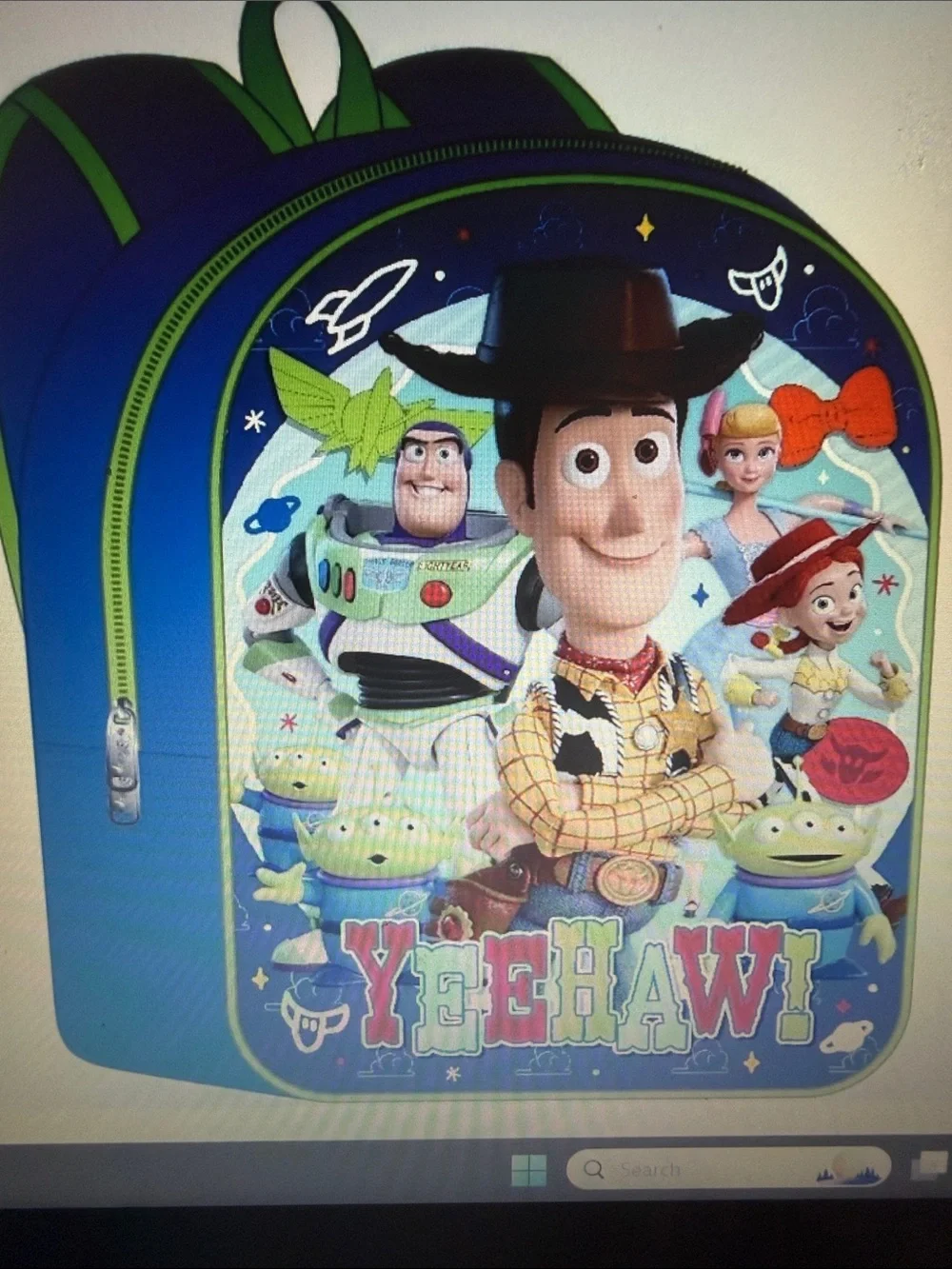 Disney Toy Story Backpack in Blue and Green with Woody & Friends